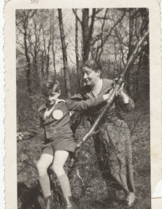 Photo of Rolf Salomon with his mother